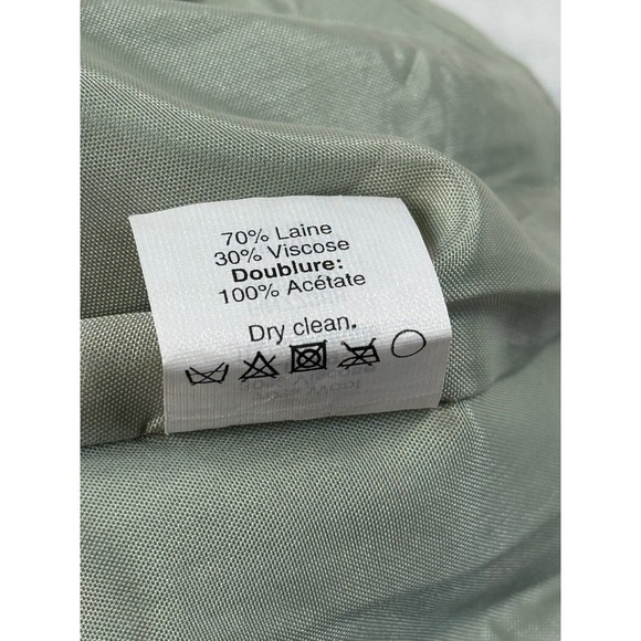 J.Crew Pencil Skirt Women's Size 6 Green Wool Blend Career Business Casual - Picture 8 of 11